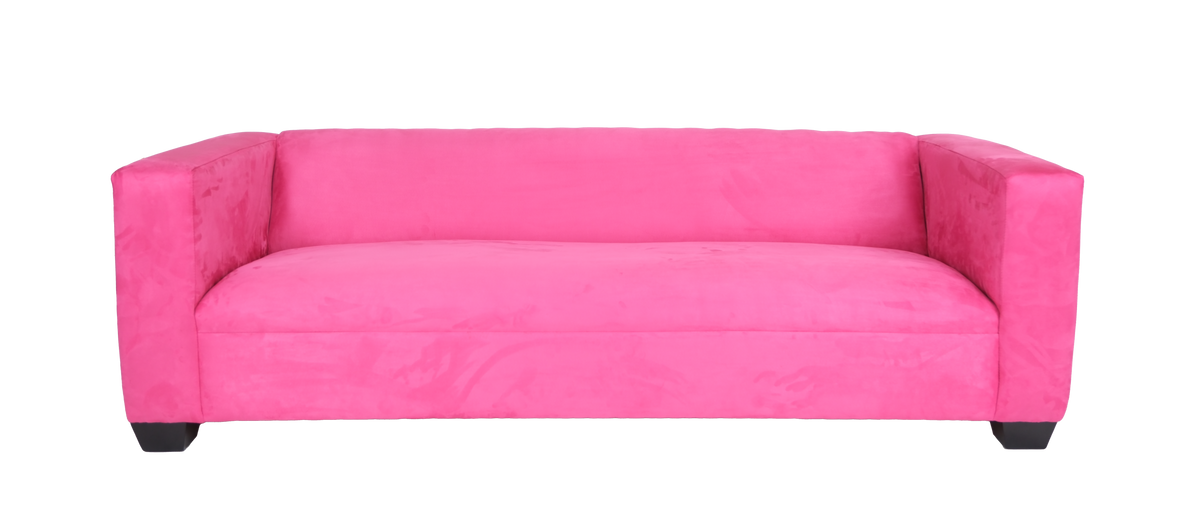 Canal Sofa Pink Suede